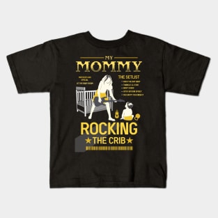 mothers day mommy rocking the crib retro 07 Kids T-Shirt